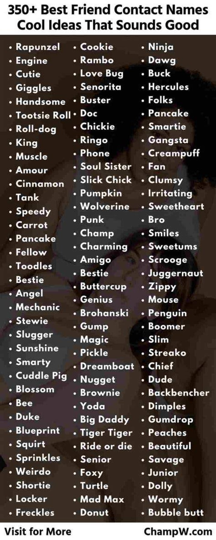 350+ Best Friend Contact Names That Sounds Cool