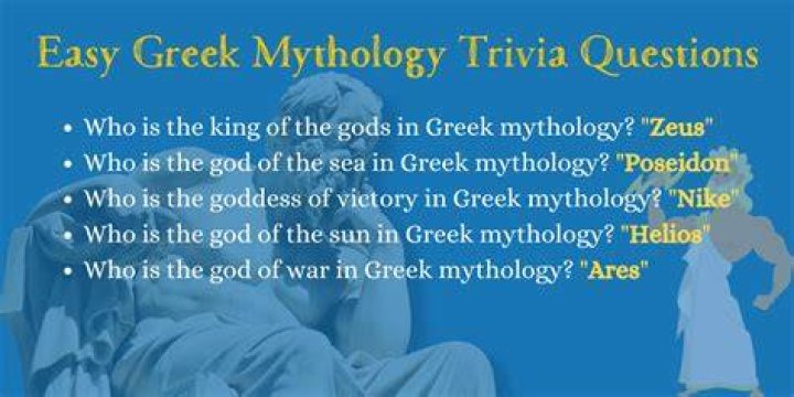 72 Greek Mythology Trivia Questions and Answers (Gods & Goddesses