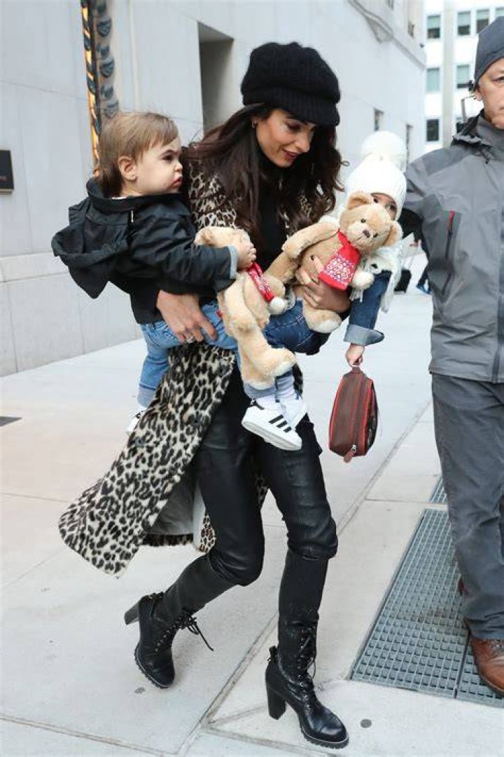 And Amal Clooney With Twins
