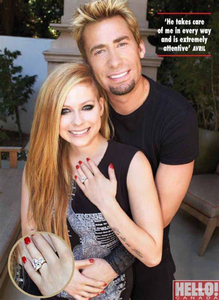 Avril Lavigne engaged to Nickelback star Chad Kroeger after sixmonth