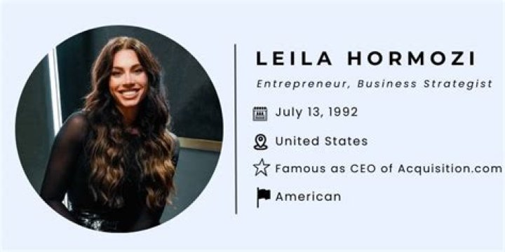 How CEO Leila Hormozi Earned 100M By 28 Building Businesses