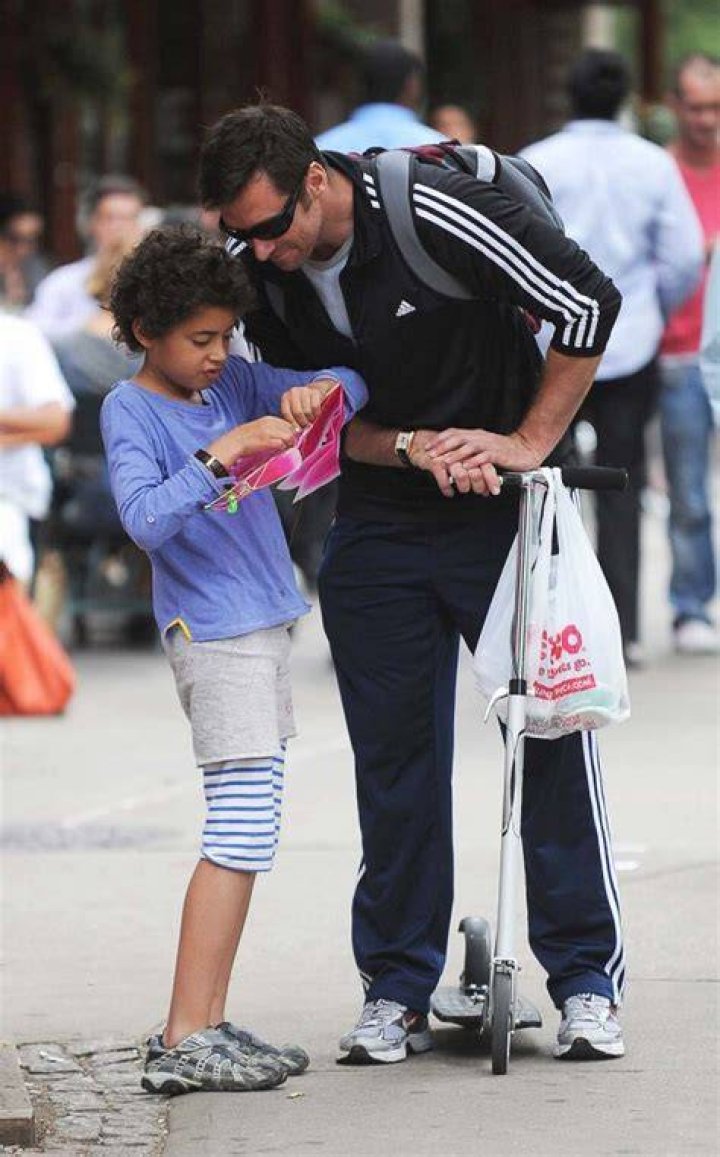 Hugh Jackman et son fils Oscar Maximilian Jackman Hugh jackman