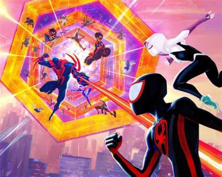 In Into The Spiderverse during SpiderMans intro to the film its shows