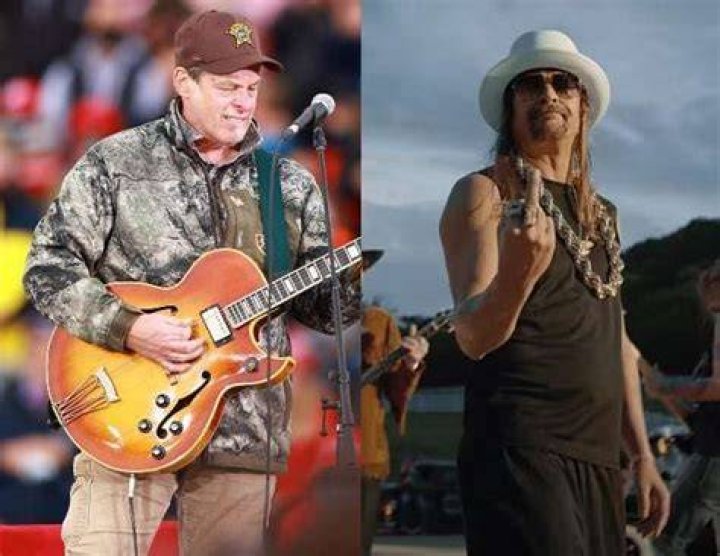 Kid Rock & Ted Nugent with their gals, in Detroit City style ) Kid