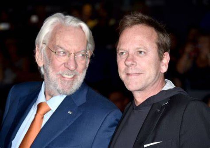 Kiefer and Donald Sutherland did fatherson bonding in Forsaken The
