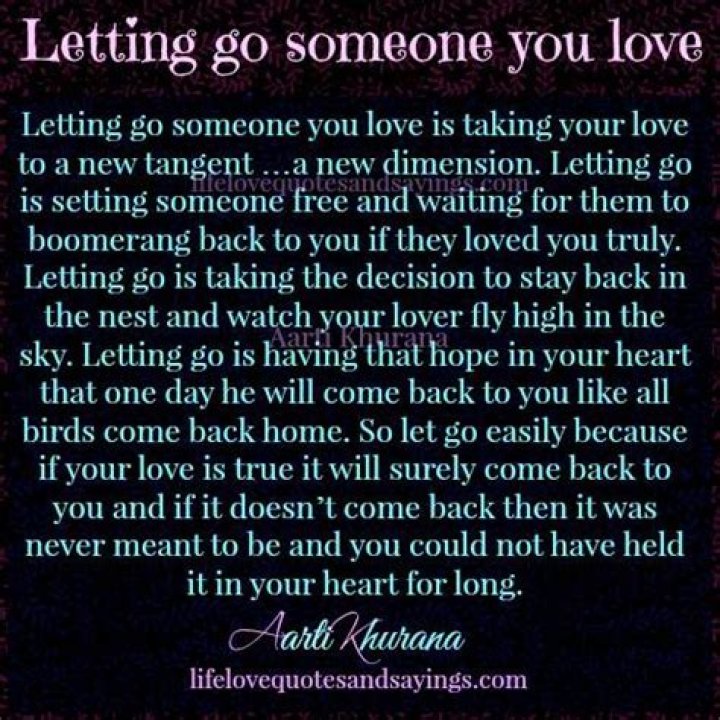 Letting Go Of Someone You Love Who Doesn't Love You of Success