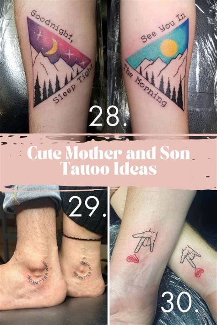 Mom And Son Tattoos That Celebrate Love