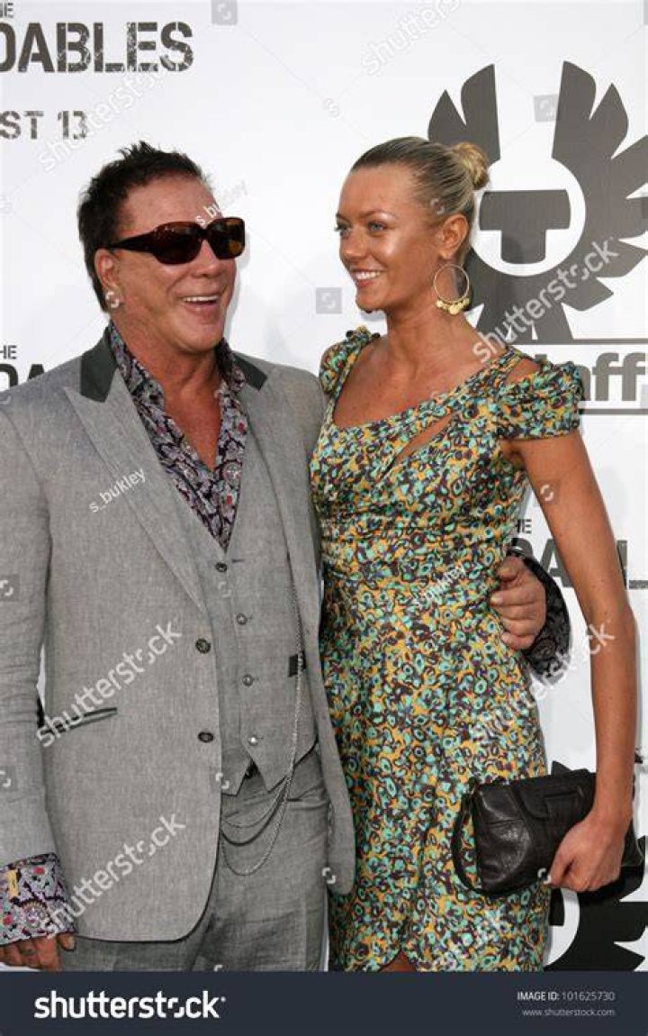 Photo Mickey Rourke and Anastassija Makarenko attend the "Immortals