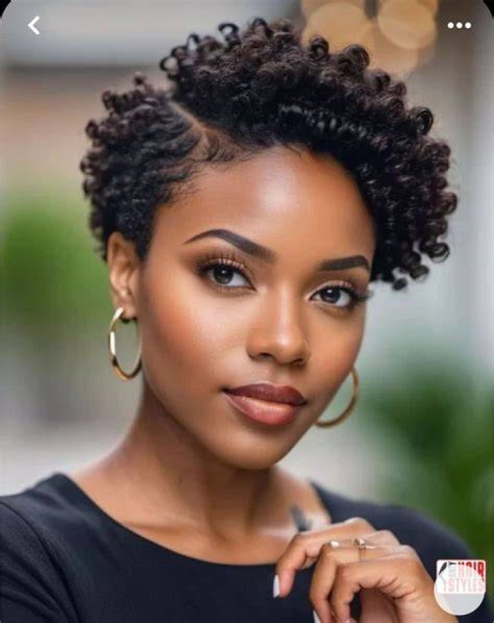 Pictures of Natural Short Hairstyles for Black Women 2013