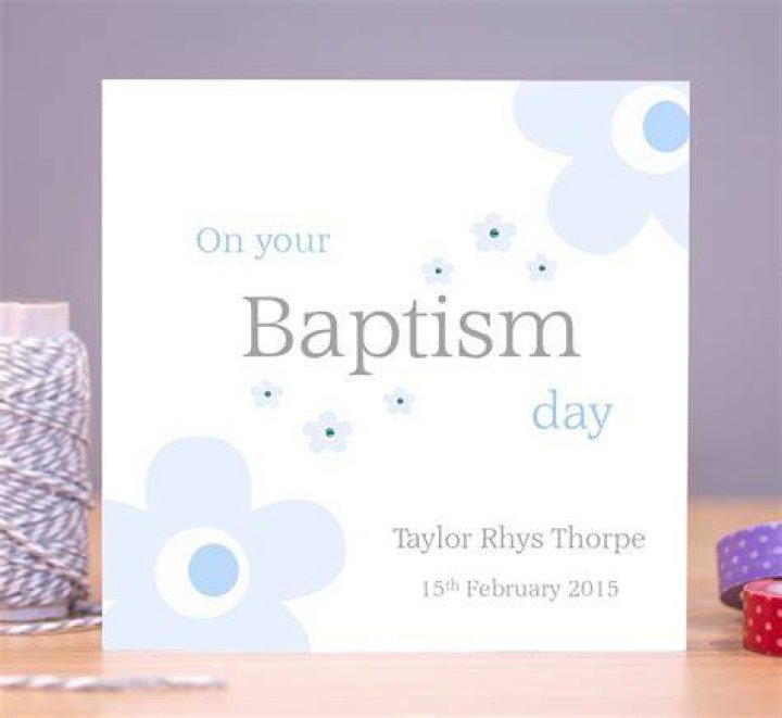 Pin on Baptism Cards