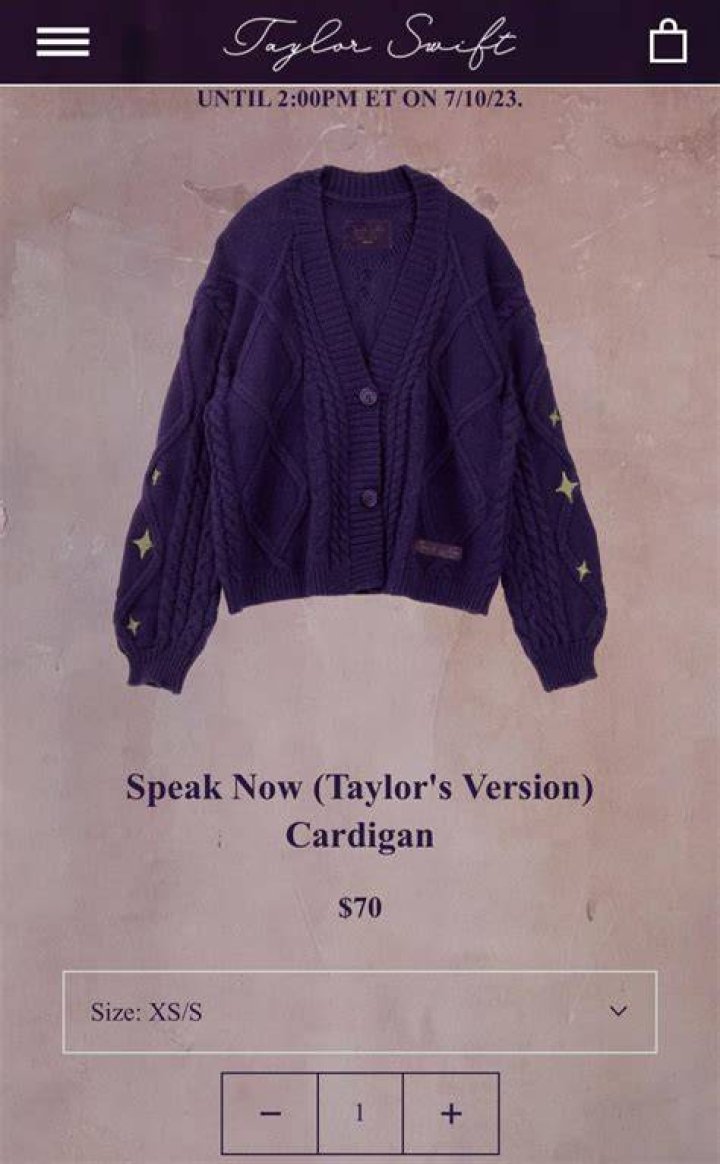 Speak Now cardigan r/TaylorSwiftMerch