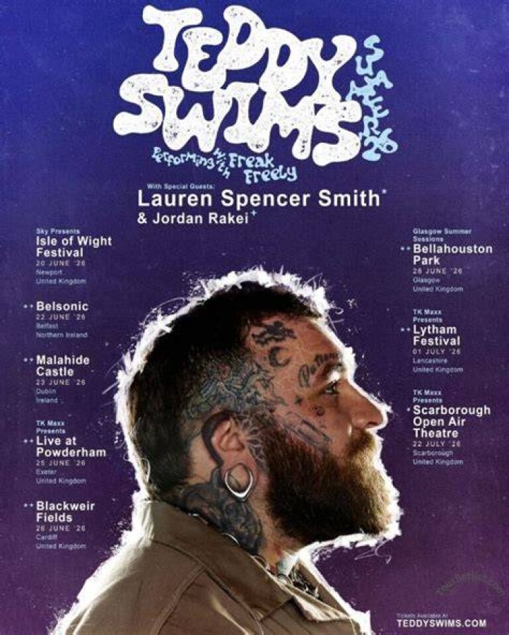 Teddy Swims Tickets, Tour & Concert Information Live Nation Australia