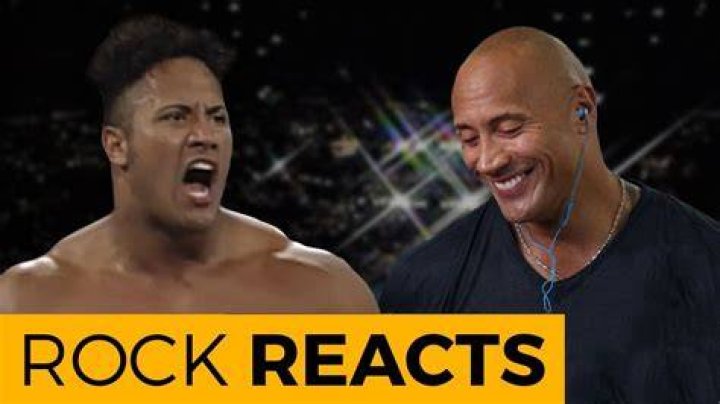 The Rock Reacts to His First WWE Match 20 YEARS OF THE ROCK YouTube