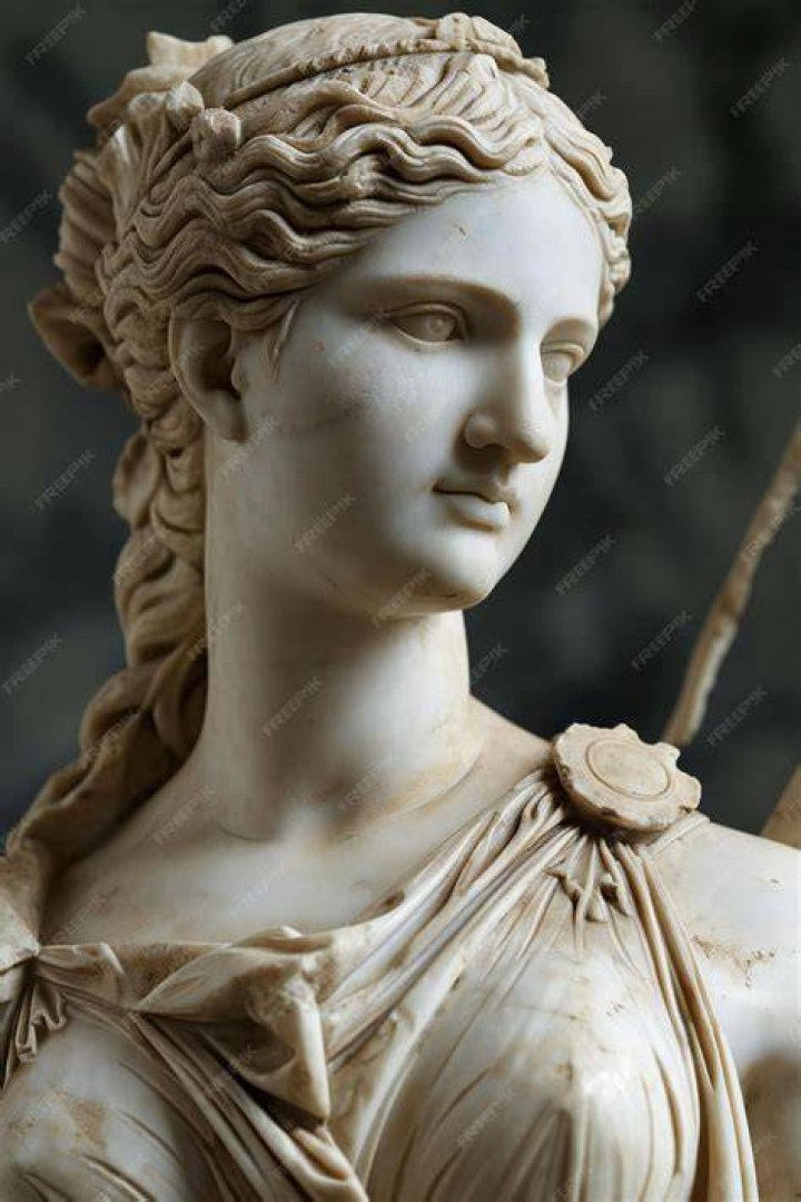 The statue of the goddess Athena Photo from Panepistimio in Athens